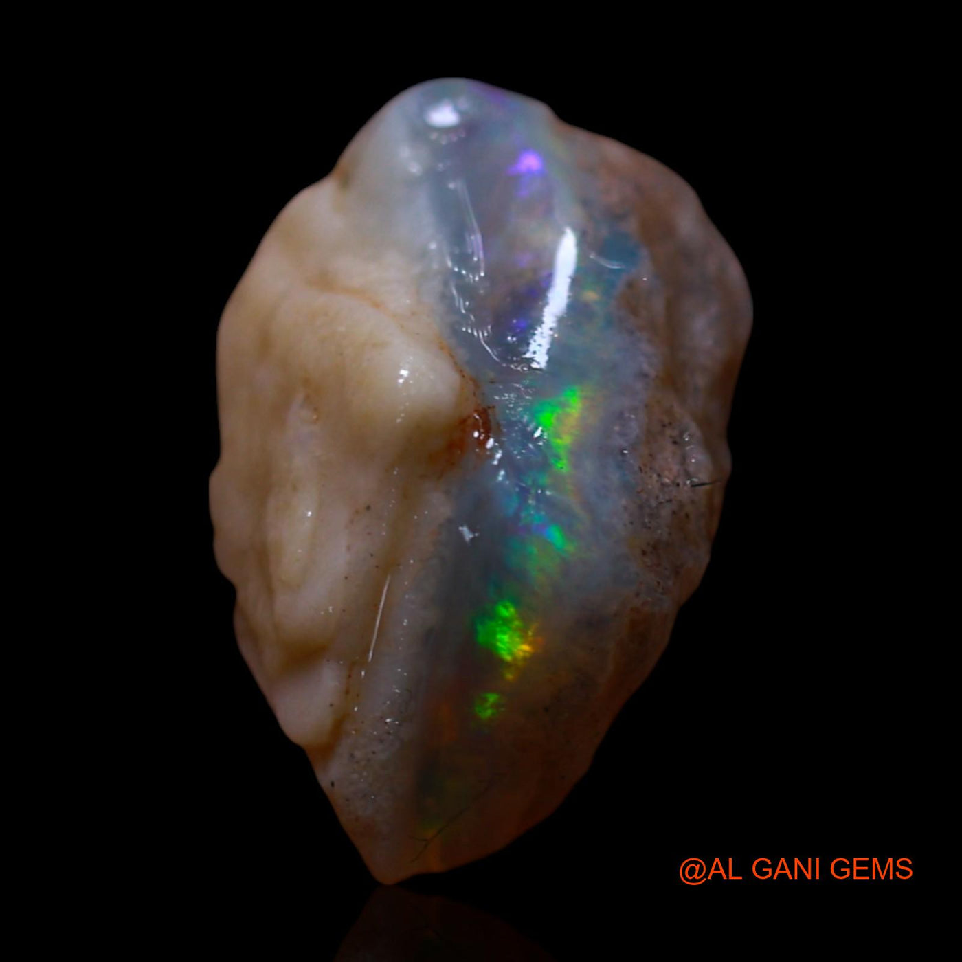 3.00 Cts Unheated Australian Fire Opal Loose Gemstone Fancy Rough Natural 14x9x7 mm RG-118