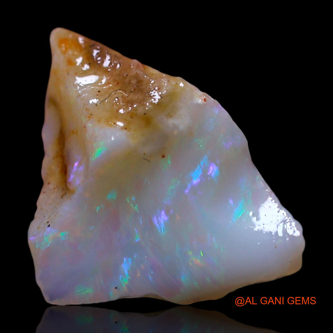 Natural Fire Opal Gemstone 2.00 Cts Loose Fancy Rough From Australia 14x10x6 mm RG-124