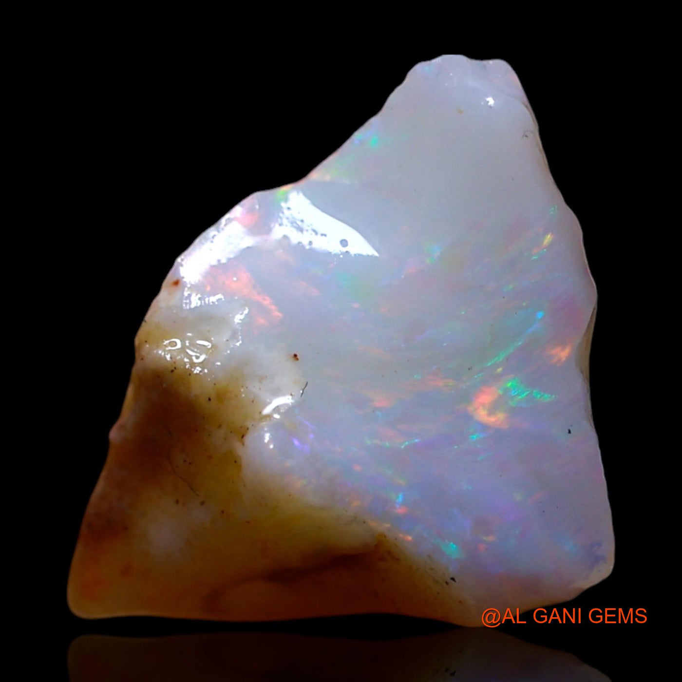 Natural Fire Opal Gemstone 2.00 Cts Loose Fancy Rough From Australia 14x10x6 mm RG-124