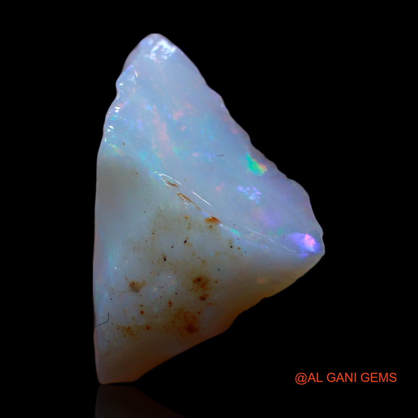 Natural Fire Opal Gemstone 2.00 Cts Loose Fancy Rough From Australia 14x10x6 mm RG-124
