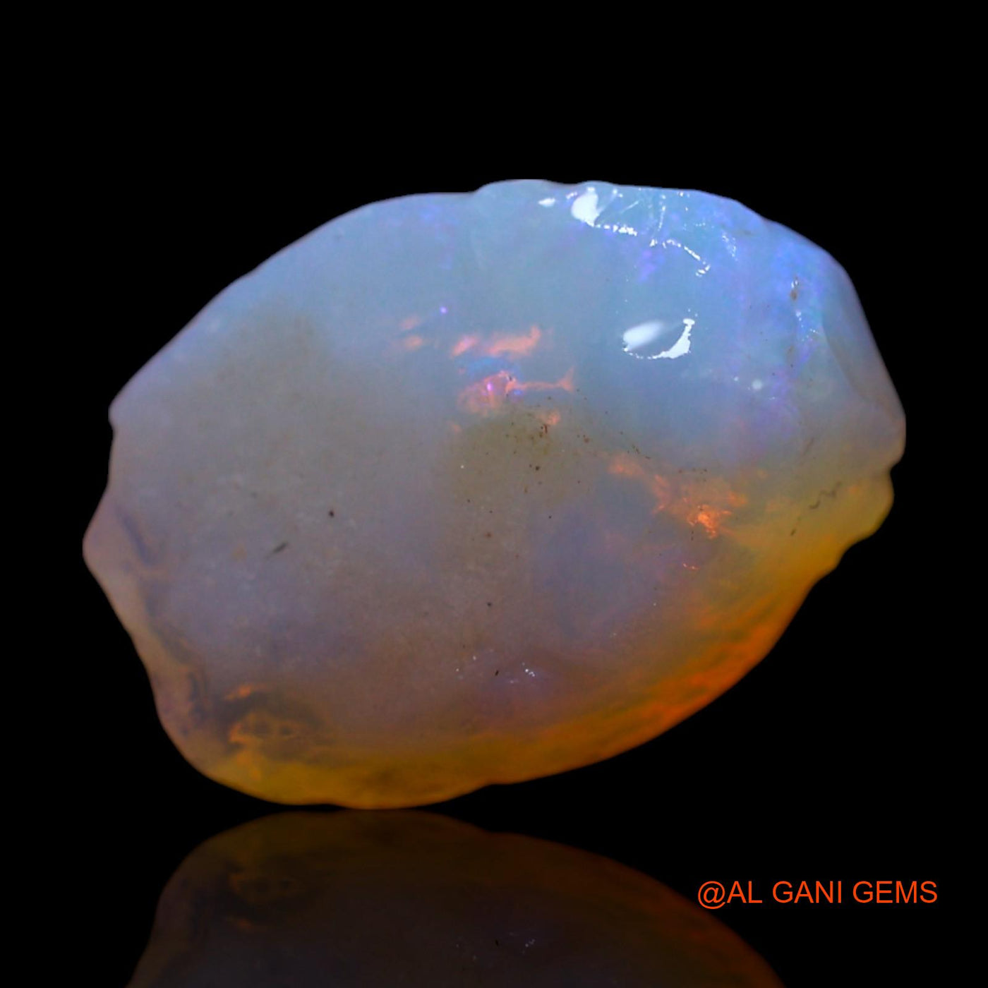 3.50 Cts Unheated Australian Fire Opal Loose Gemstone Fancy Rough Natural 12x8x6 mm RG-134