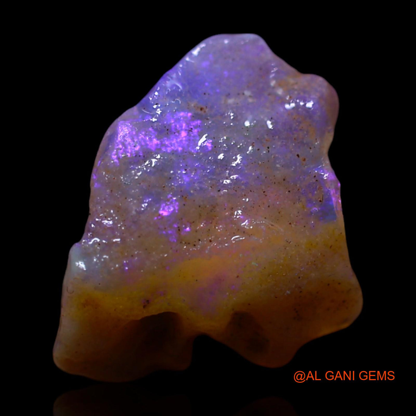 Natural Untreated Fire Opal Loose Gemstone Fancy Rough From Australia 3.30 Cts 13x10x5 mm RG-138