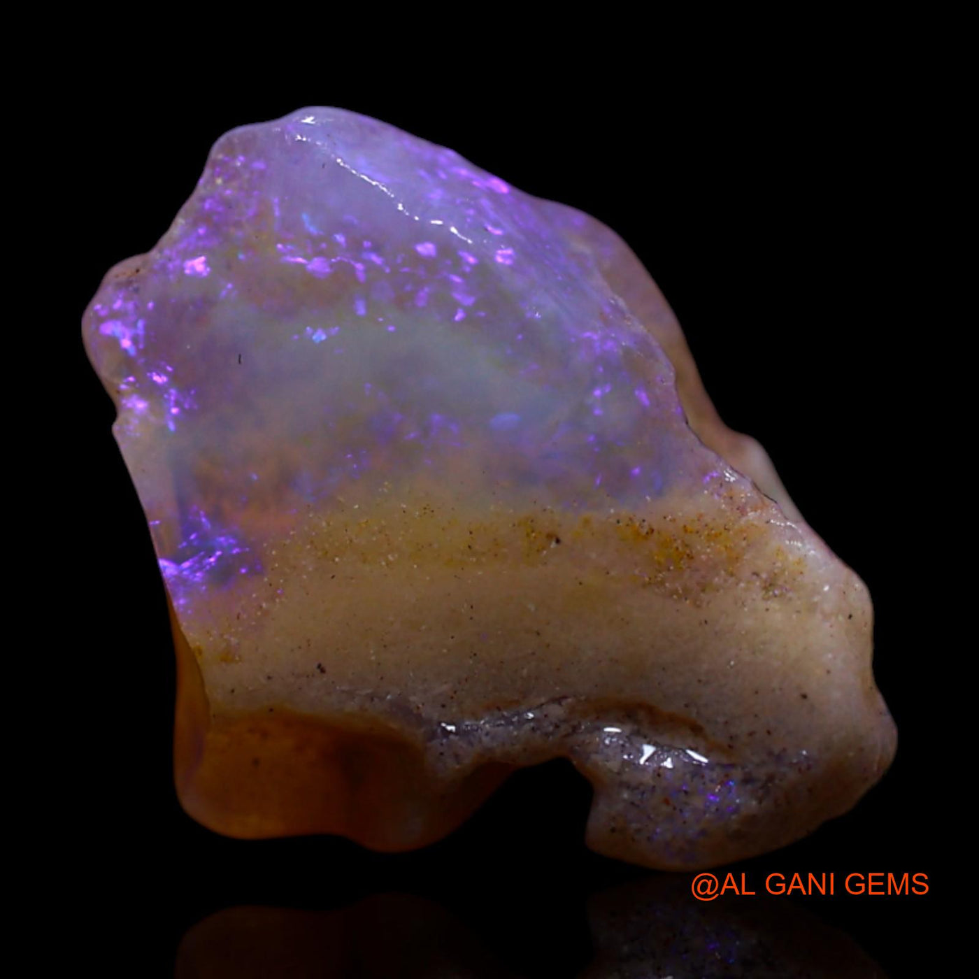 Natural Untreated Fire Opal Loose Gemstone Fancy Rough From Australia 3.30 Cts 13x10x5 mm RG-138