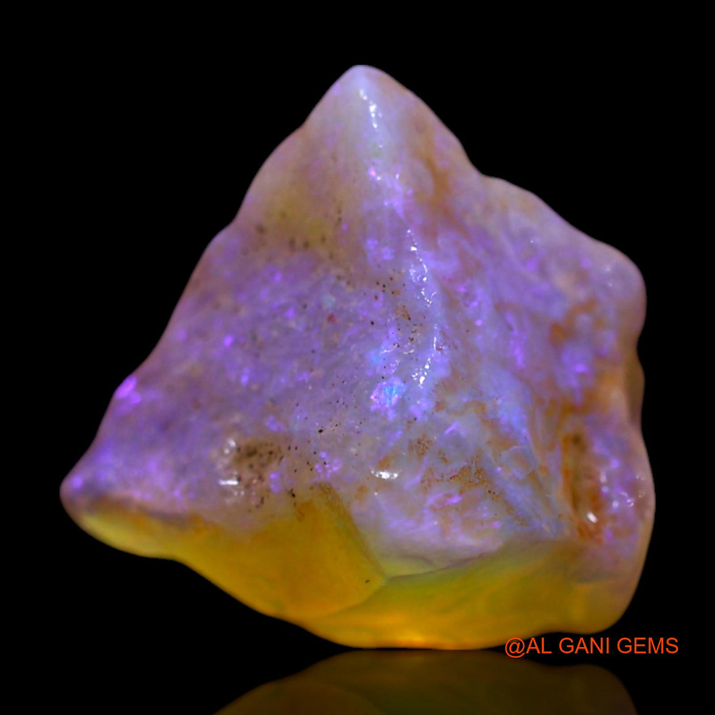 Natural Fire Opal Gemstone 3.30 Cts Loose Fancy Rough From Australia 12x11x6 mm RG-139