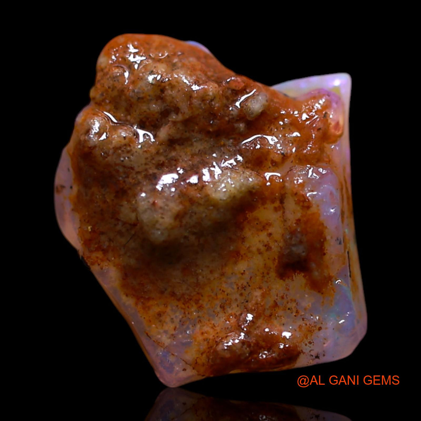 3.40 Cts Natural Australian Fire Opal Loose Gemstone Fancy Rough 12x10x5 mm RG-141