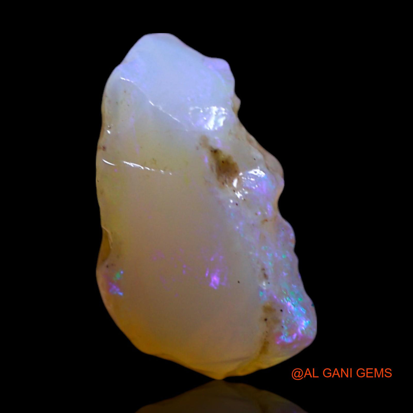 Natural Fire Opal Gemstone 3.80 Cts Loose Fancy Rough From Australia 12x9x7 mm RG-143