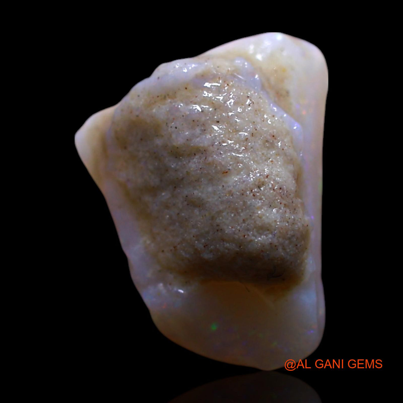Natural Fire Opal Gemstone 3.00 Cts Loose Fancy Rough From Australia 12x10x5 mm RG-149