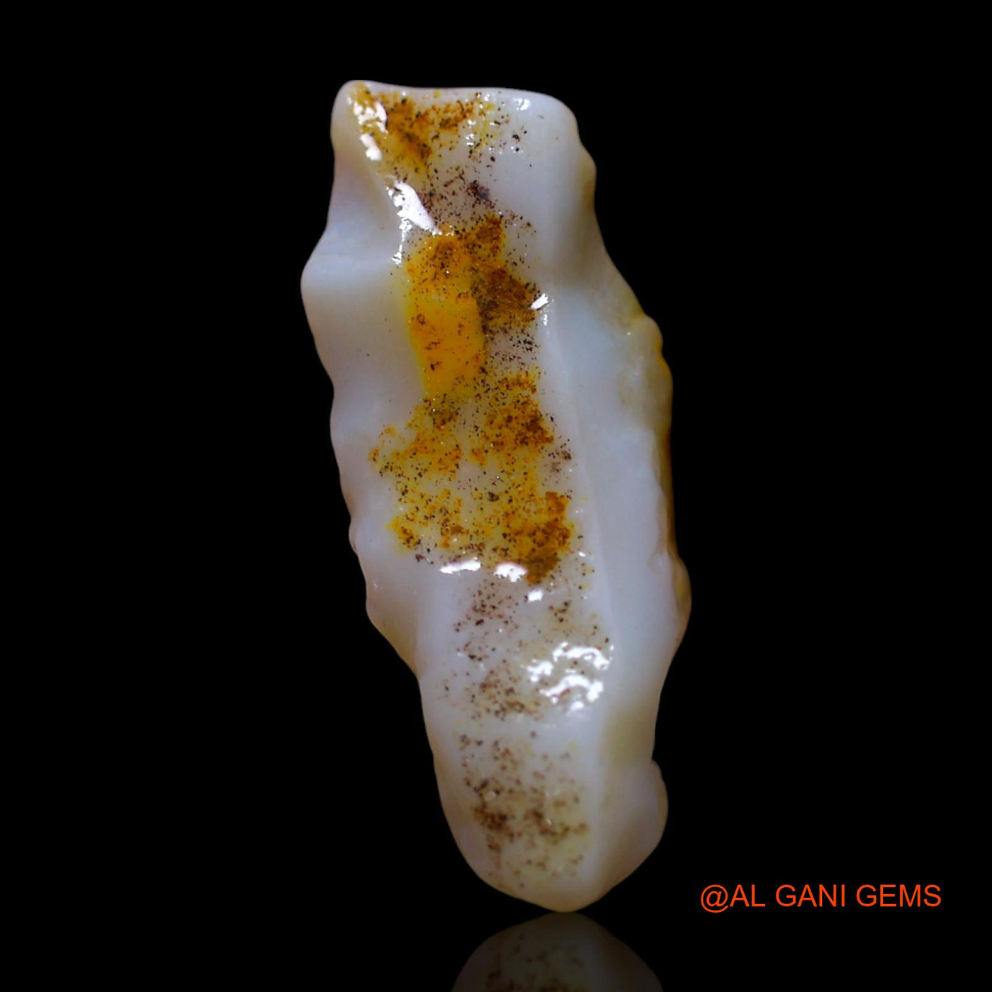 Natural Fire Opal Gemstone 4.00 Cts Loose Fancy Rough From Australia 21x8x4 mm RG-14