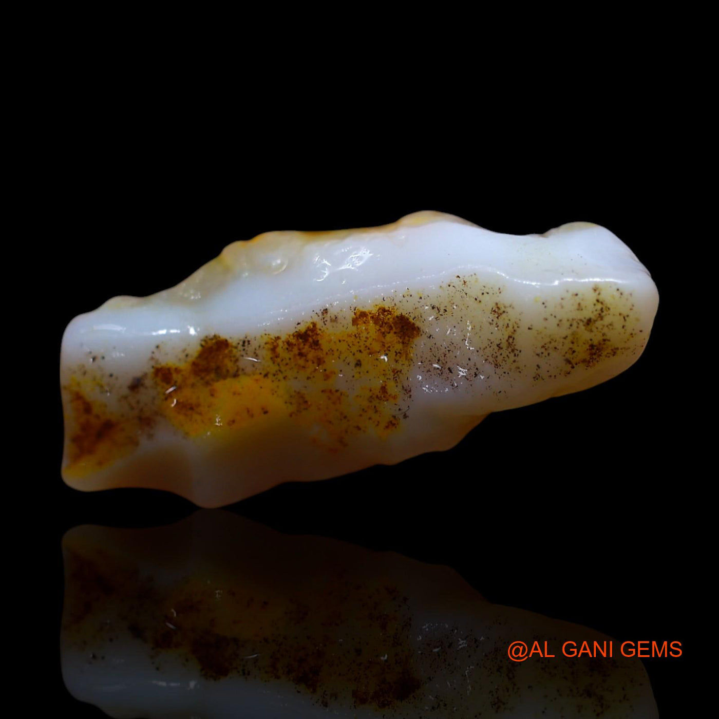 Natural Fire Opal Gemstone 4.00 Cts Loose Fancy Rough From Australia 21x8x4 mm RG-14