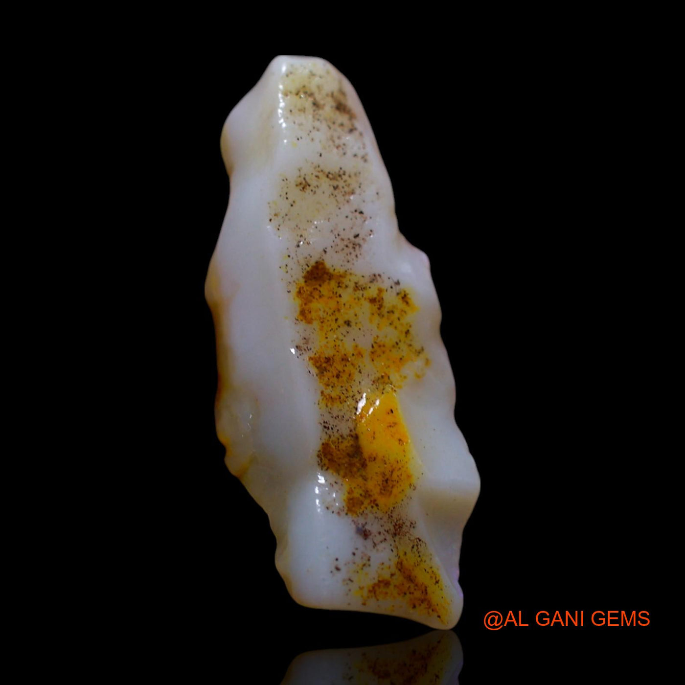 Natural Fire Opal Gemstone 4.00 Cts Loose Fancy Rough From Australia 21x8x4 mm RG-14