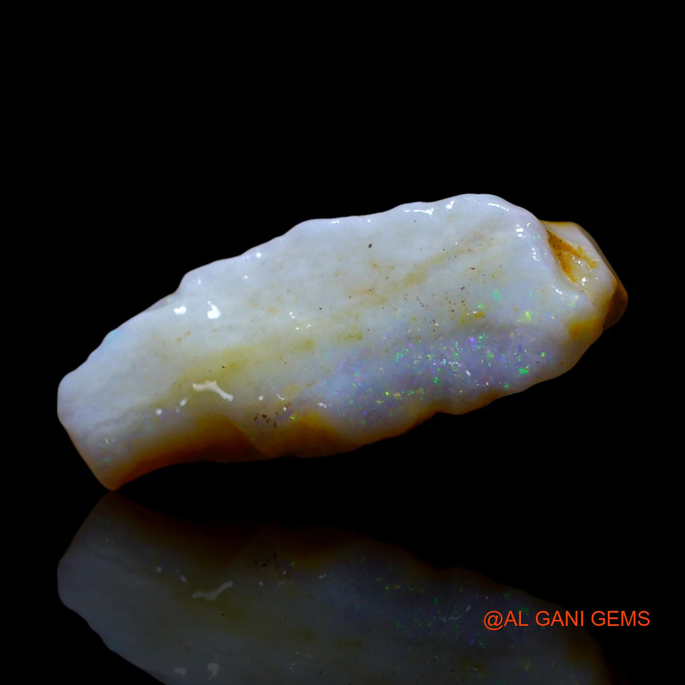 Natural Fire Opal Gemstone 3.00 Cts Loose Fancy Rough From Australia 19x8x5 mm RG-15