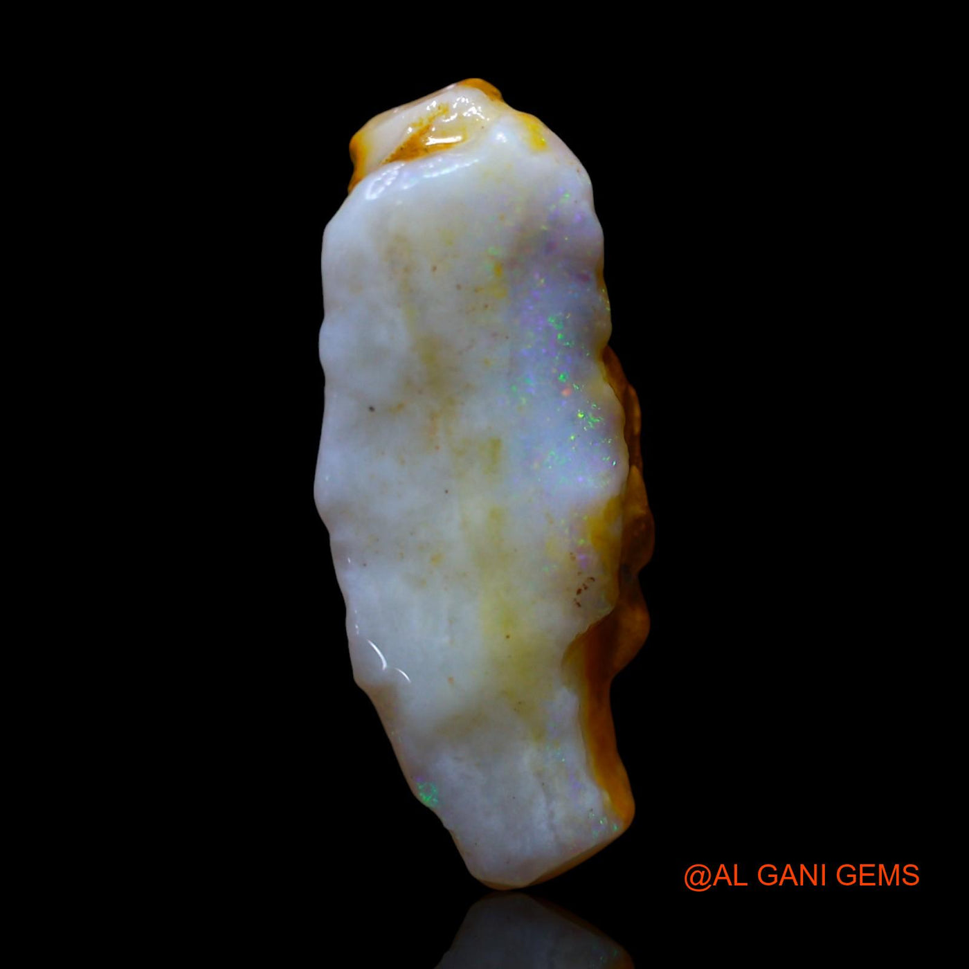 Natural Fire Opal Gemstone 3.00 Cts Loose Fancy Rough From Australia 19x8x5 mm RG-15