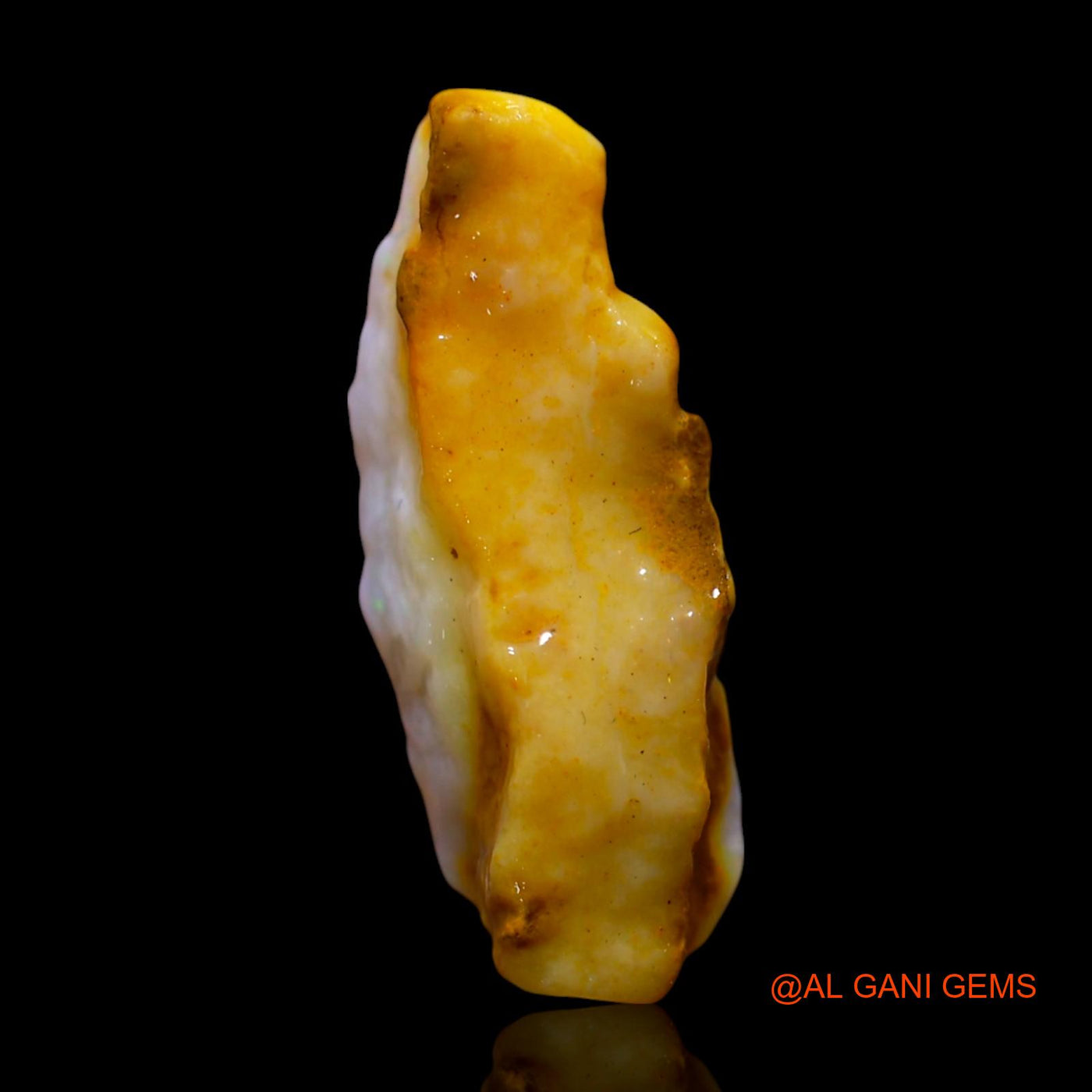 Natural Fire Opal Gemstone 3.00 Cts Loose Fancy Rough From Australia 19x8x5 mm RG-15