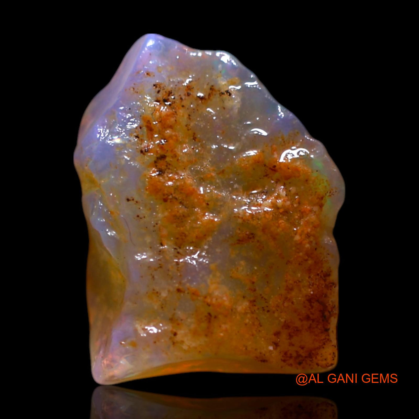 3.00 Cts Natural Australian Fire Opal Loose Gemstone Fancy Rough 12x9x5 mm RG-174