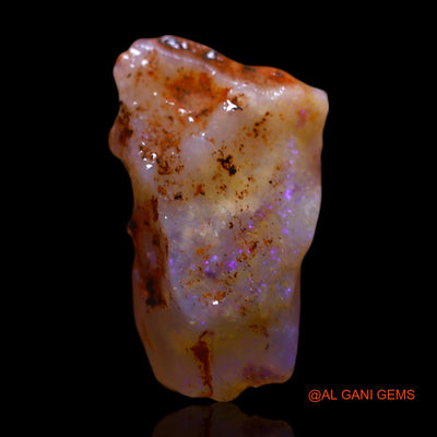 Natural Fire Opal Gemstone 2.40 Cts Loose Fancy Rough From Australia 12x8x5 mm RG-175
