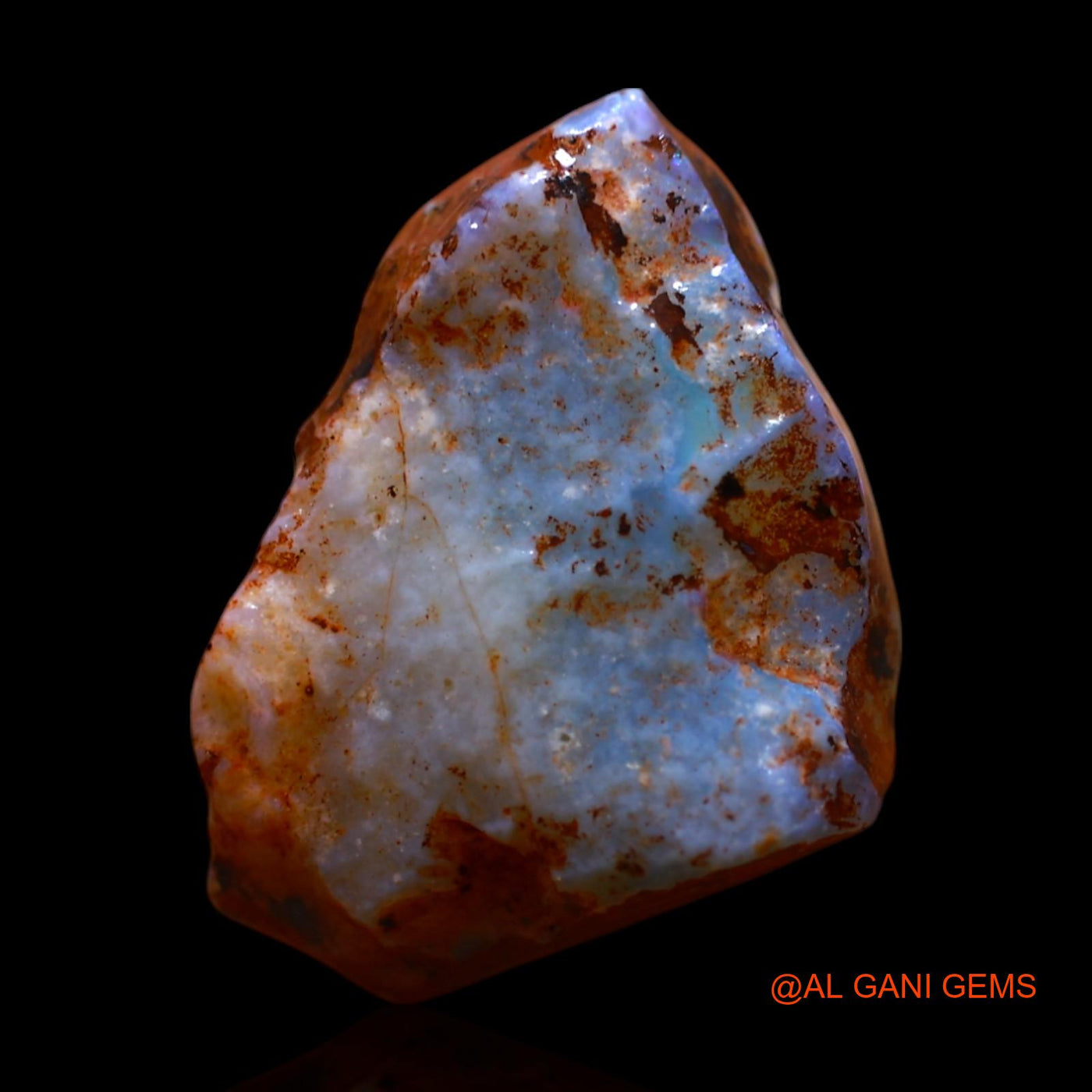 Natural Fire Opal Gemstone 4.00 Cts Loose Fancy Rough From Australia 16x11x4 mm RG-181