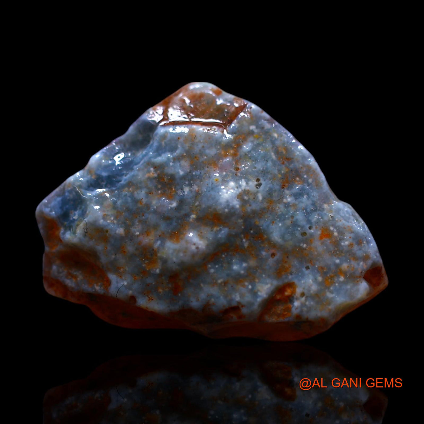 Natural Fire Opal Gemstone 4.00 Cts Loose Fancy Rough From Australia 16x11x4 mm RG-181