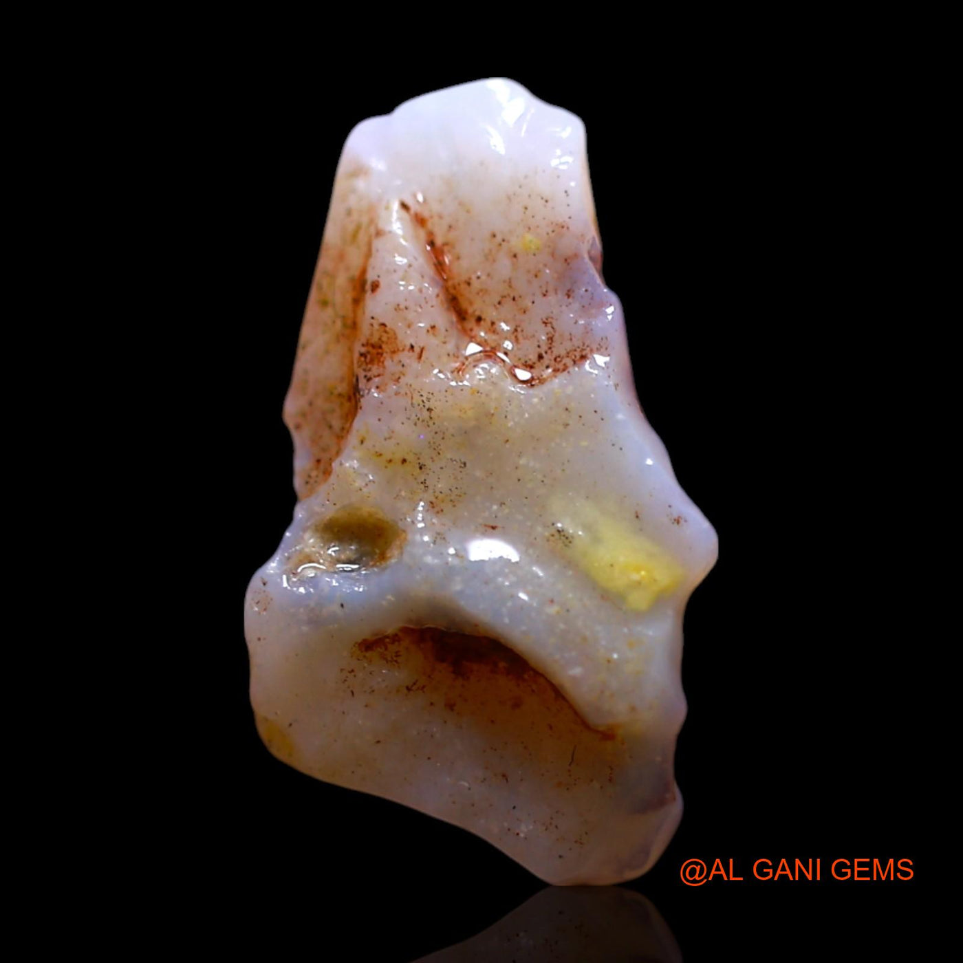 1.80 Cts Natural Australian Fire Opal Loose Gemstone Fancy Rough 11x8x3 mm RG-182
