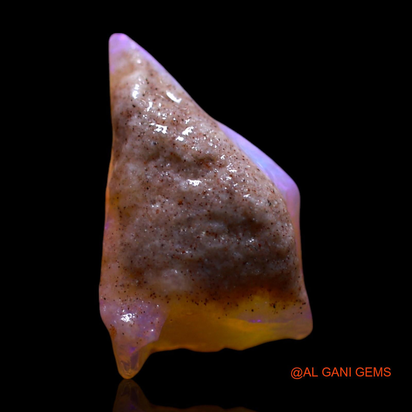 2.00 Cts Natural Australian Fire Opal Loose Gemstone Fancy Rough 12x7x4 mm RG-184