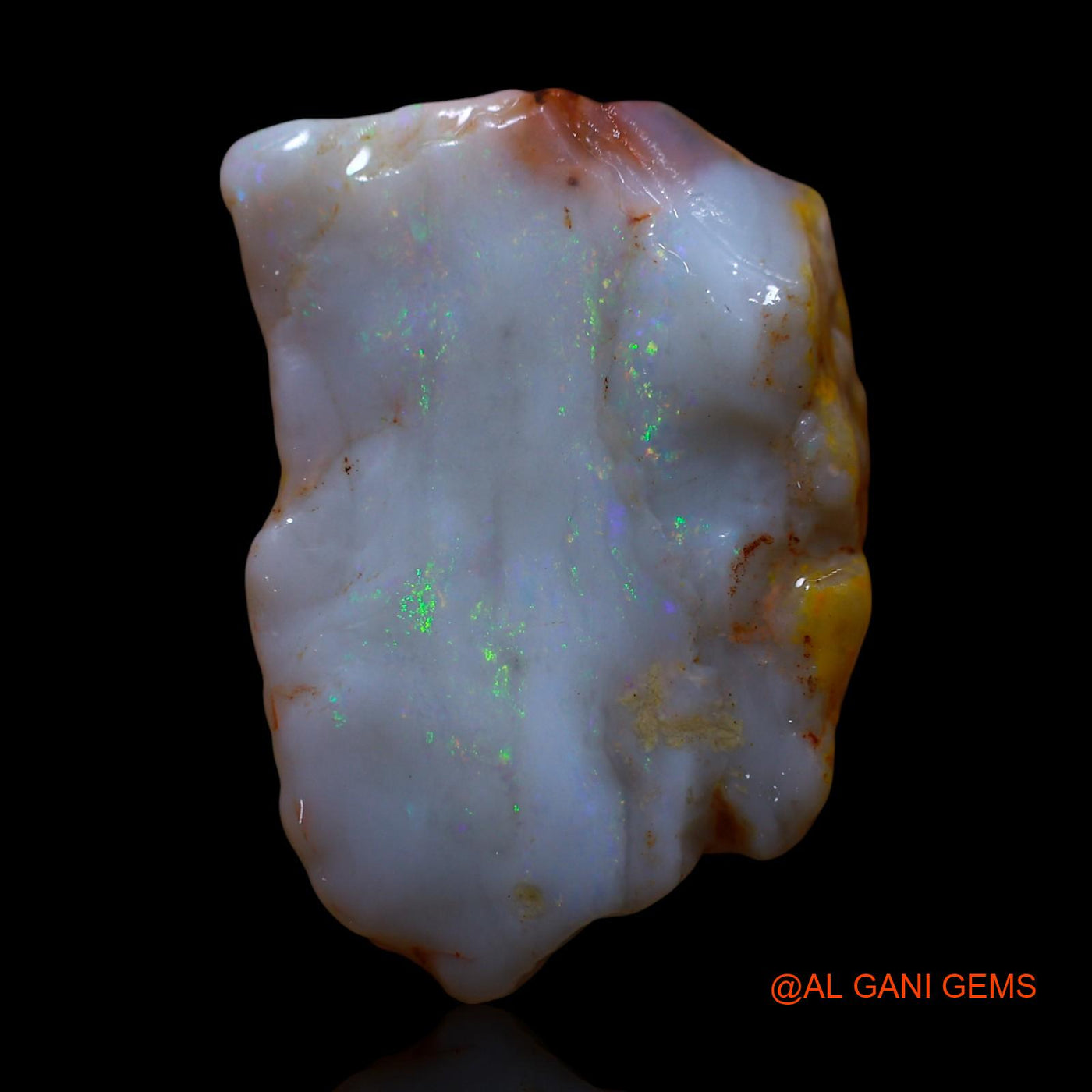 Natural Untreated Fire Opal Loose Gemstone Fancy Rough From Australia 25.00 Cts 25x18x11 mm RG-1