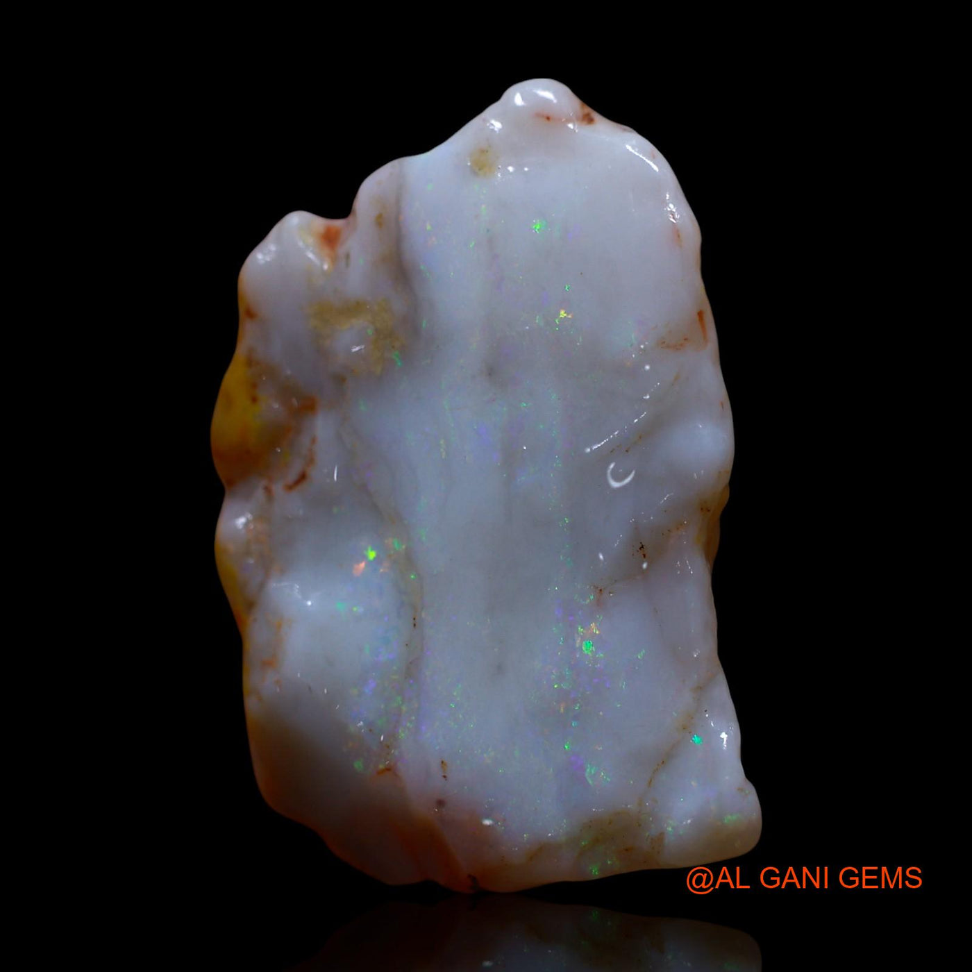 Natural Untreated Fire Opal Loose Gemstone Fancy Rough From Australia 25.00 Cts 25x18x11 mm RG-1