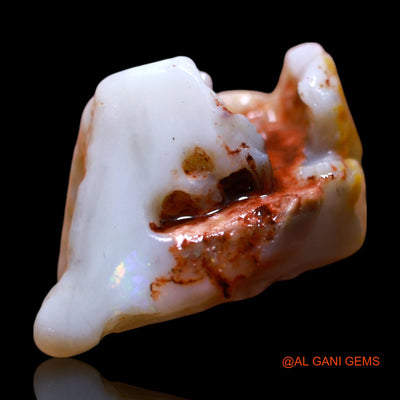 Natural Untreated Fire Opal Loose Gemstone Fancy Rough From Australia 25.00 Cts 25x18x11 mm RG-1