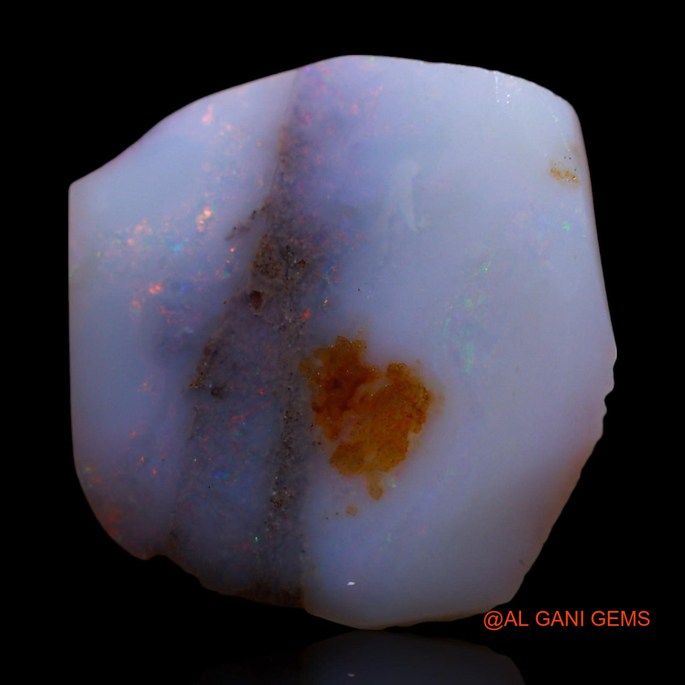 8.00 Cts Natural Australian Fire Opal Loose Gemstone Fancy Rough 18x17x4 mm RG-201
