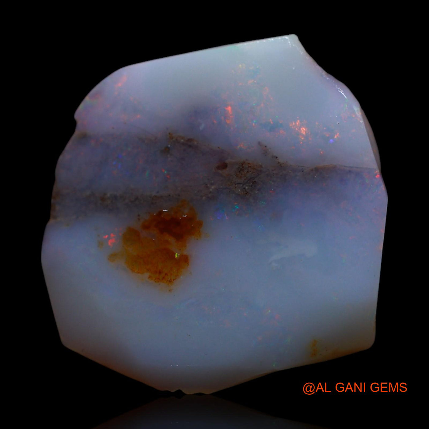 8.00 Cts Natural Australian Fire Opal Loose Gemstone Fancy Rough 18x17x4 mm RG-201