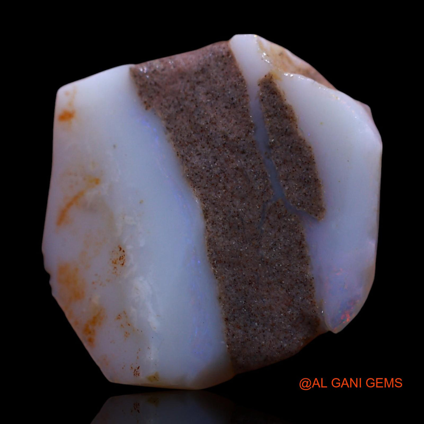 8.00 Cts Natural Australian Fire Opal Loose Gemstone Fancy Rough 18x17x4 mm RG-201