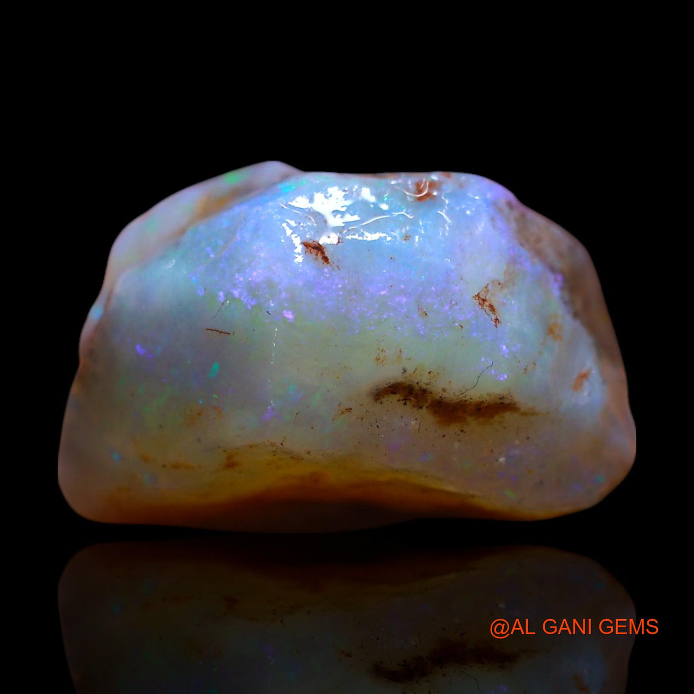 Natural Untreated Fire Opal Loose Gemstone Fancy Rough From Australia 17.00 Cts 18x15x10 mm RG-202