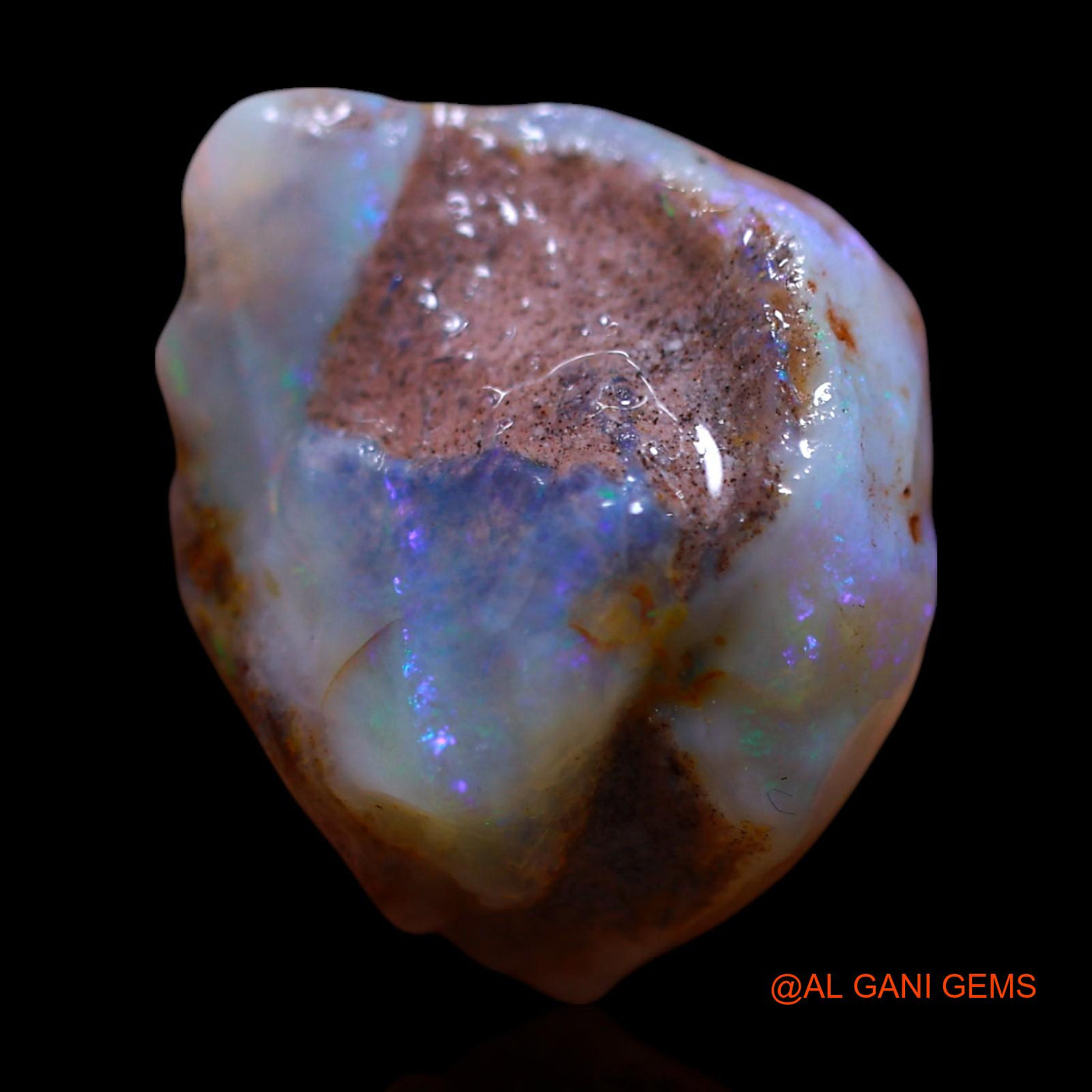 Natural Untreated Fire Opal Loose Gemstone Fancy Rough From Australia 17.00 Cts 18x15x10 mm RG-202