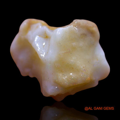 Natural Untreated Fire Opal Loose Gemstone Fancy Rough From Australia 10.00 Cts 16x14x10 mm RG-204
