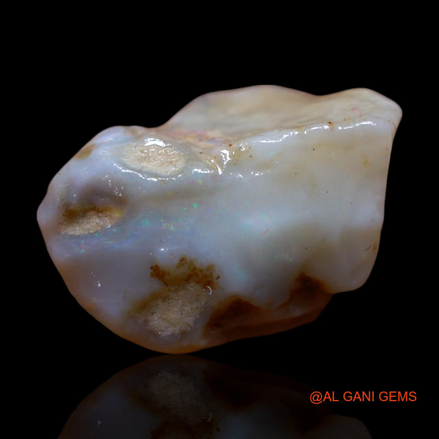 Natural Fire Opal Gemstone 11.00 Cts Loose Fancy Rough From Australia 19x15x9 mm RG-205
