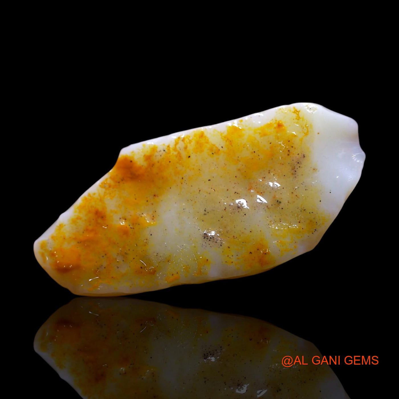 Natural Untreated Fire Opal Loose Gemstone Fancy Rough From Australia 5.00 Cts 23x10x3 mm RG-212