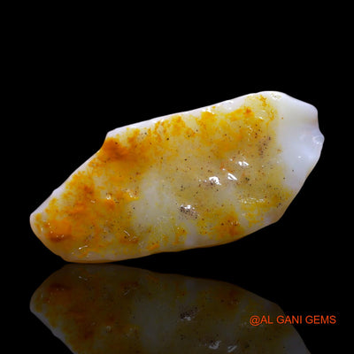 Natural Untreated Fire Opal Loose Gemstone Fancy Rough From Australia 5.00 Cts 23x10x3 mm RG-212