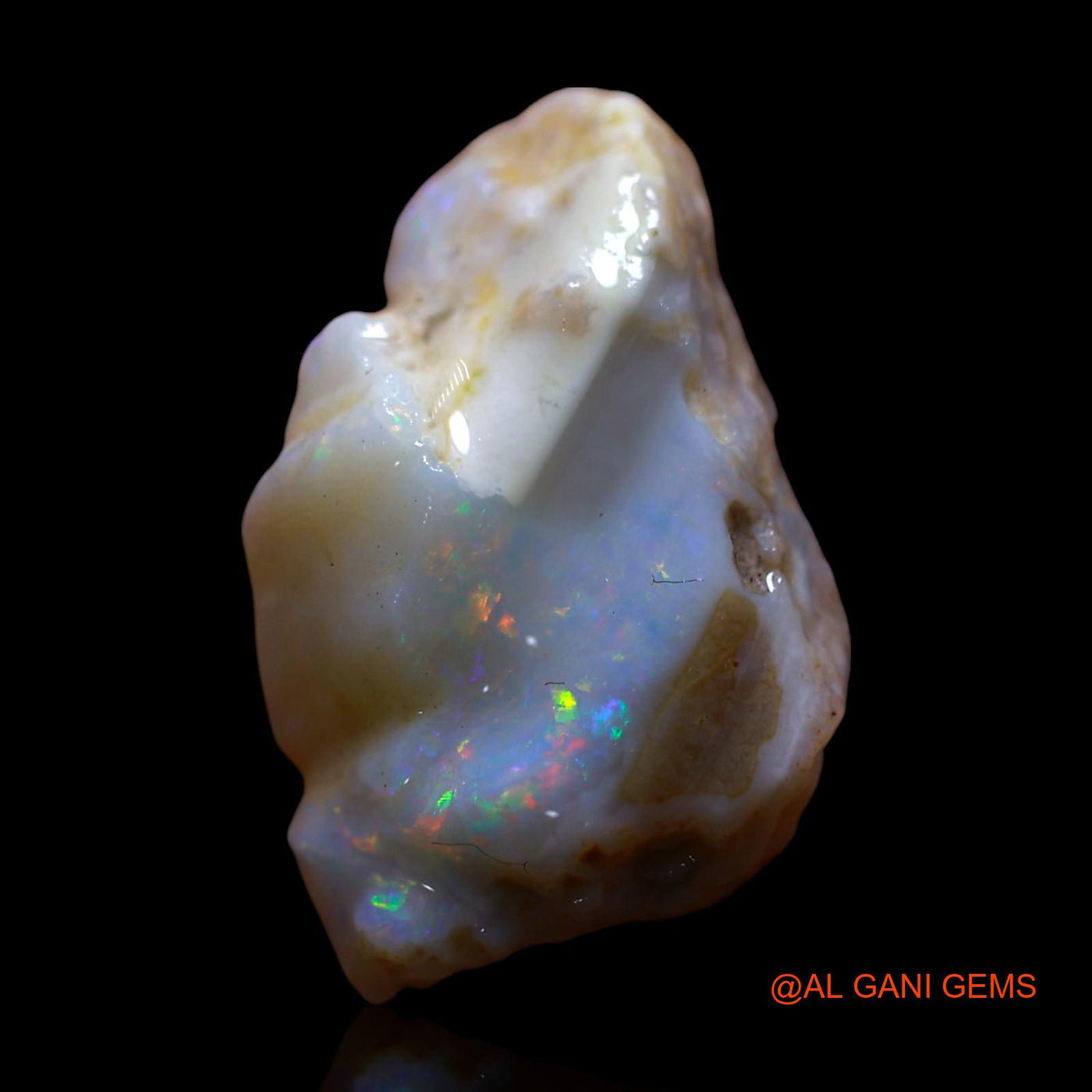 7.00 Cts Natural Australian Fire Opal Loose Gemstone Fancy Rough 19x12x8 mm RG-214