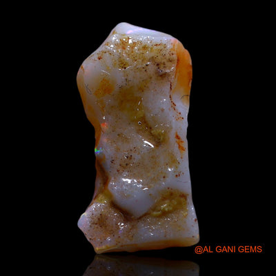Natural Untreated Fire Opal Loose Gemstone Fancy Rough From Australia 5.00 Cts 18x9x6 mm RG-225