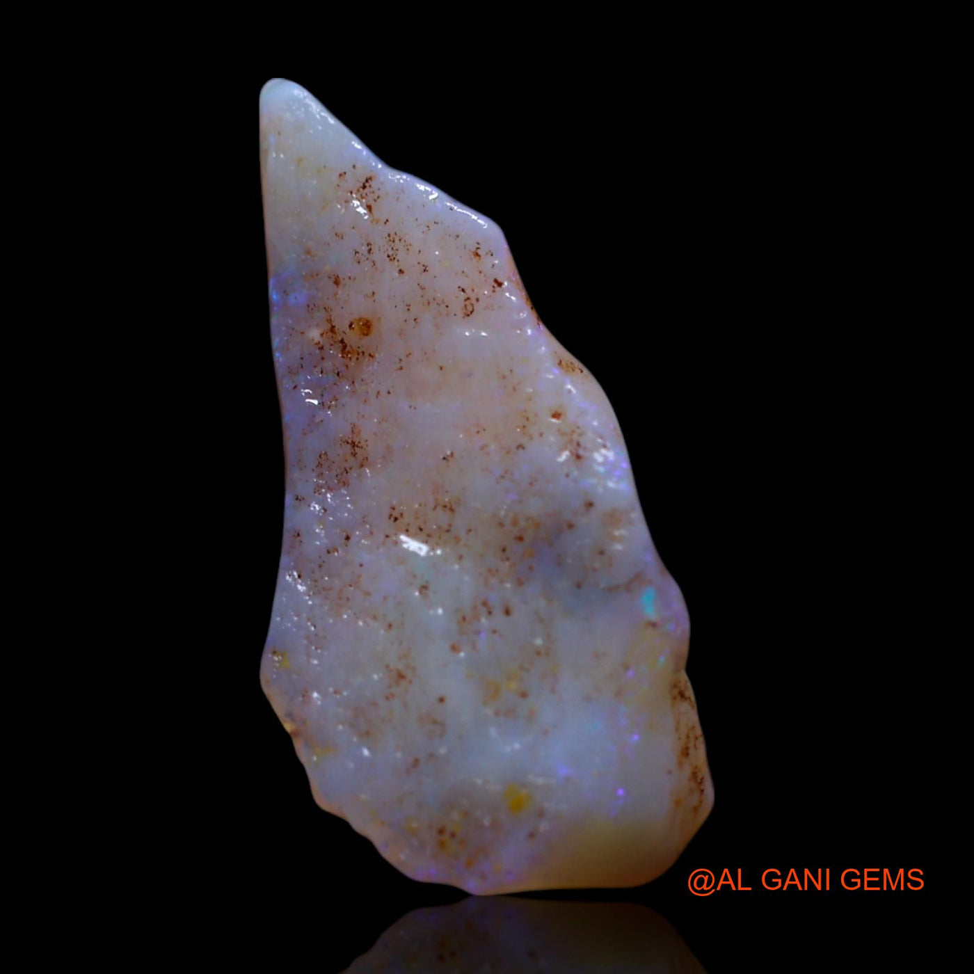 Natural Untreated Fire Opal Loose Gemstone Fancy Rough From Australia 4.00 Cts 20x9x4 mm RG-232