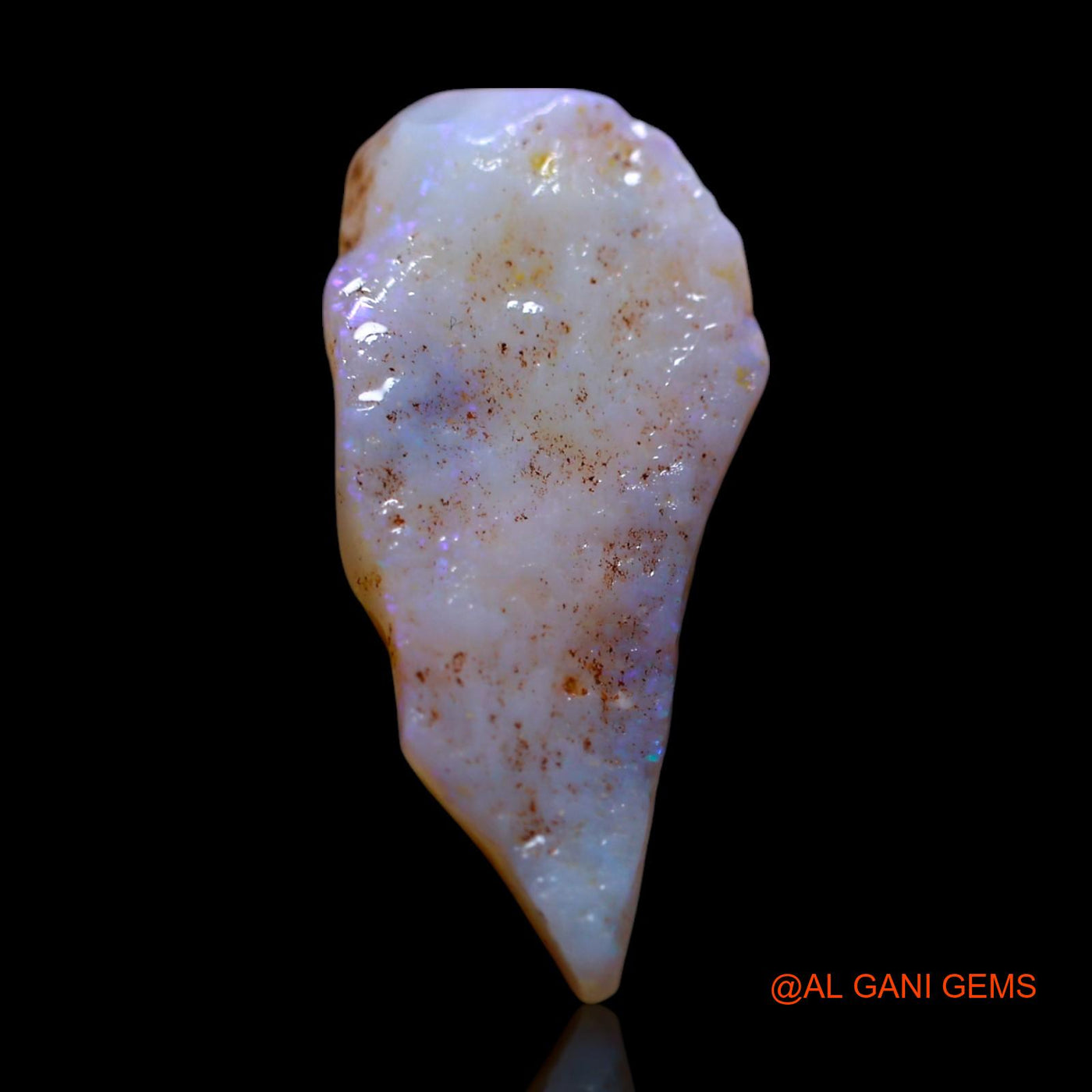 Natural Untreated Fire Opal Loose Gemstone Fancy Rough From Australia 4.00 Cts 20x9x4 mm RG-232
