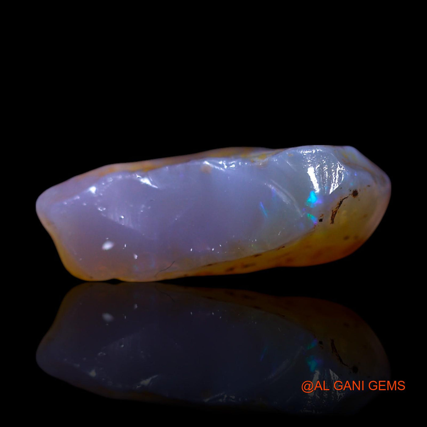 Natural Fire Opal Gemstone 6.00 Cts Loose Fancy Rough From Australia 17x12x5 mm RG-242
