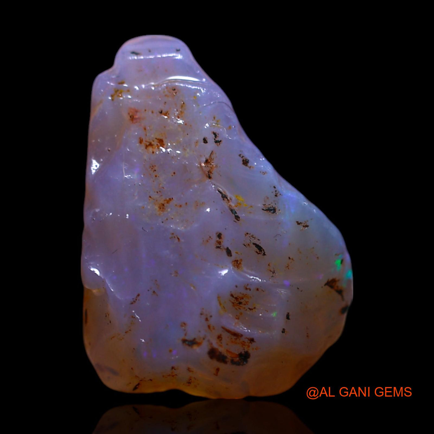 Natural Fire Opal Gemstone 6.00 Cts Loose Fancy Rough From Australia 17x12x5 mm RG-242
