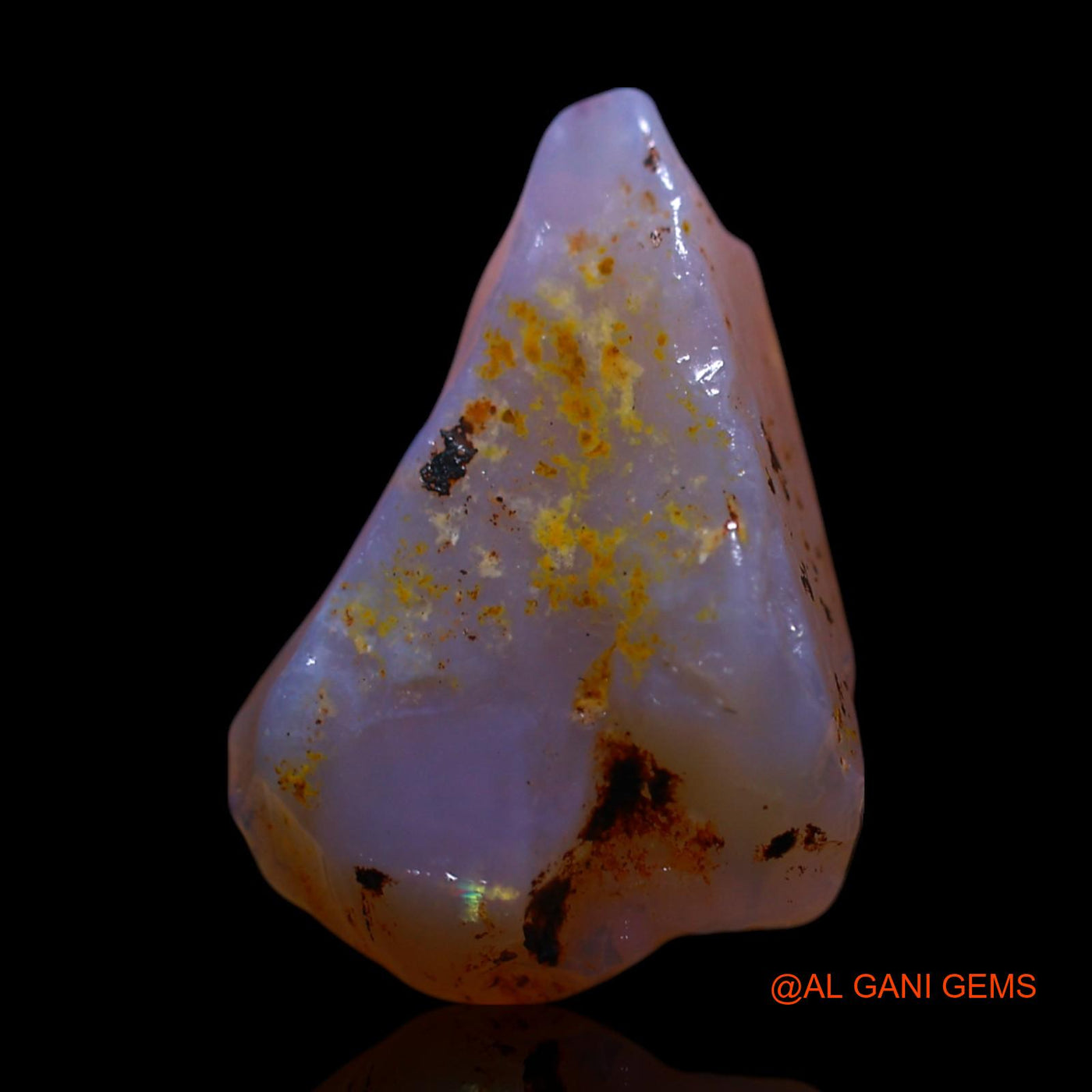 Natural Fire Opal Gemstone 6.00 Cts Loose Fancy Rough From Australia 17x12x5 mm RG-242