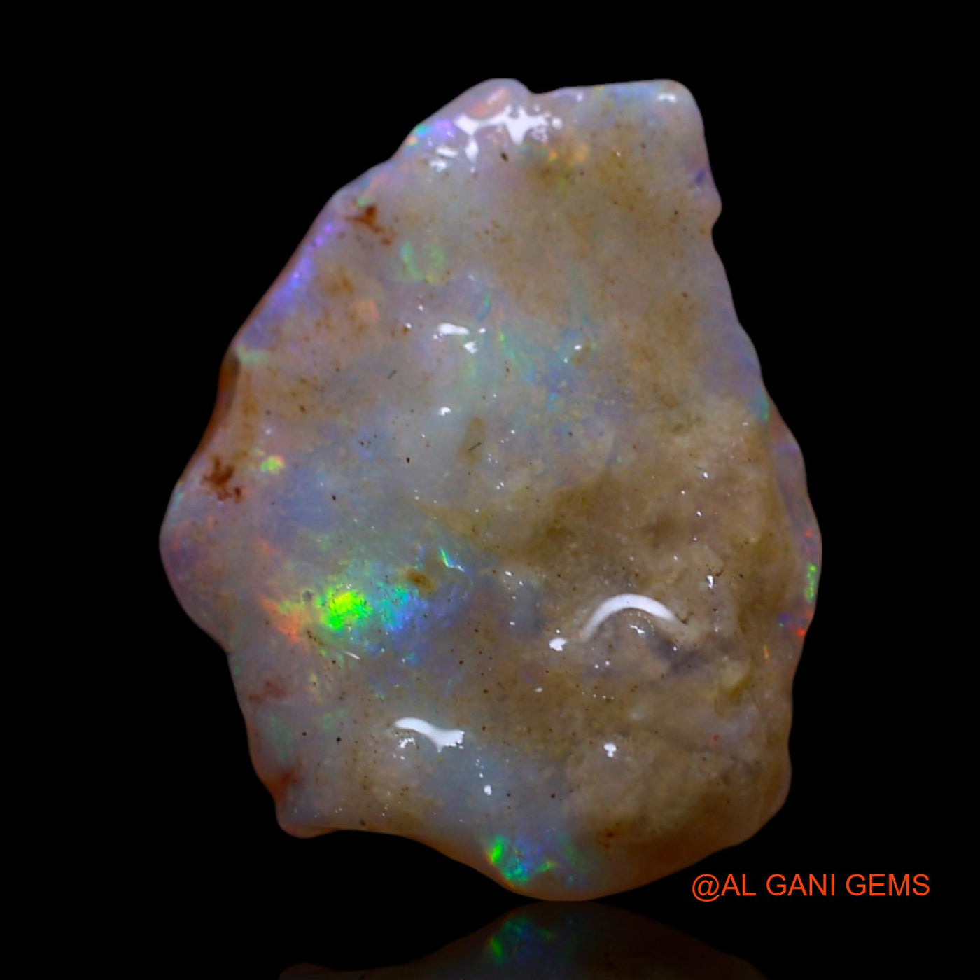 4.00 Cts Natural Australian Fire Opal Loose Gemstone Fancy Rough 14x12x4 mm RG-255