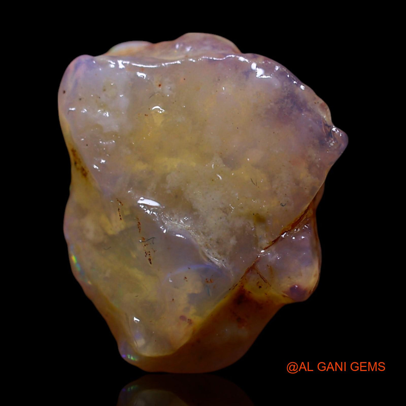4.00 Cts Natural Australian Fire Opal Loose Gemstone Fancy Rough 14x12x4 mm RG-255