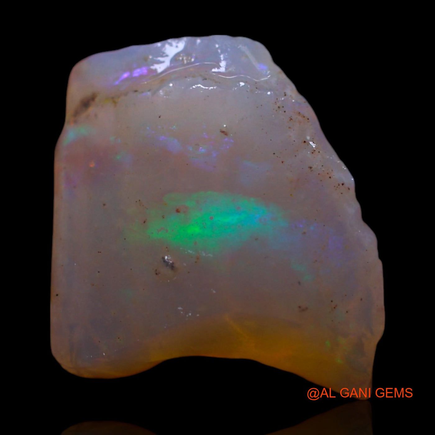 Natural Untreated Fire Opal Loose Gemstone Fancy Rough From Australia 3.00 Cts 13x11x4 mm RG-256
