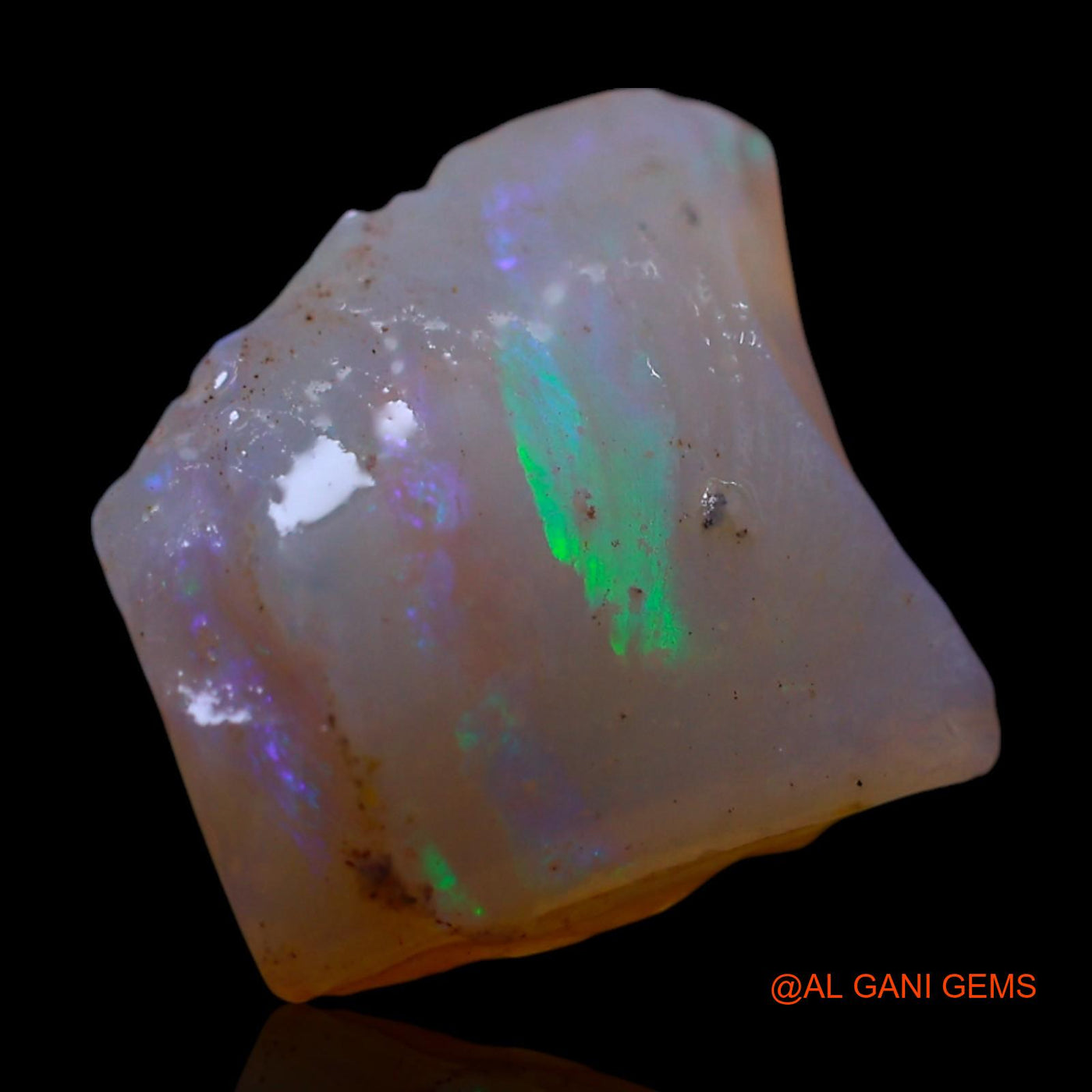 Natural Untreated Fire Opal Loose Gemstone Fancy Rough From Australia 3.00 Cts 13x11x4 mm RG-256