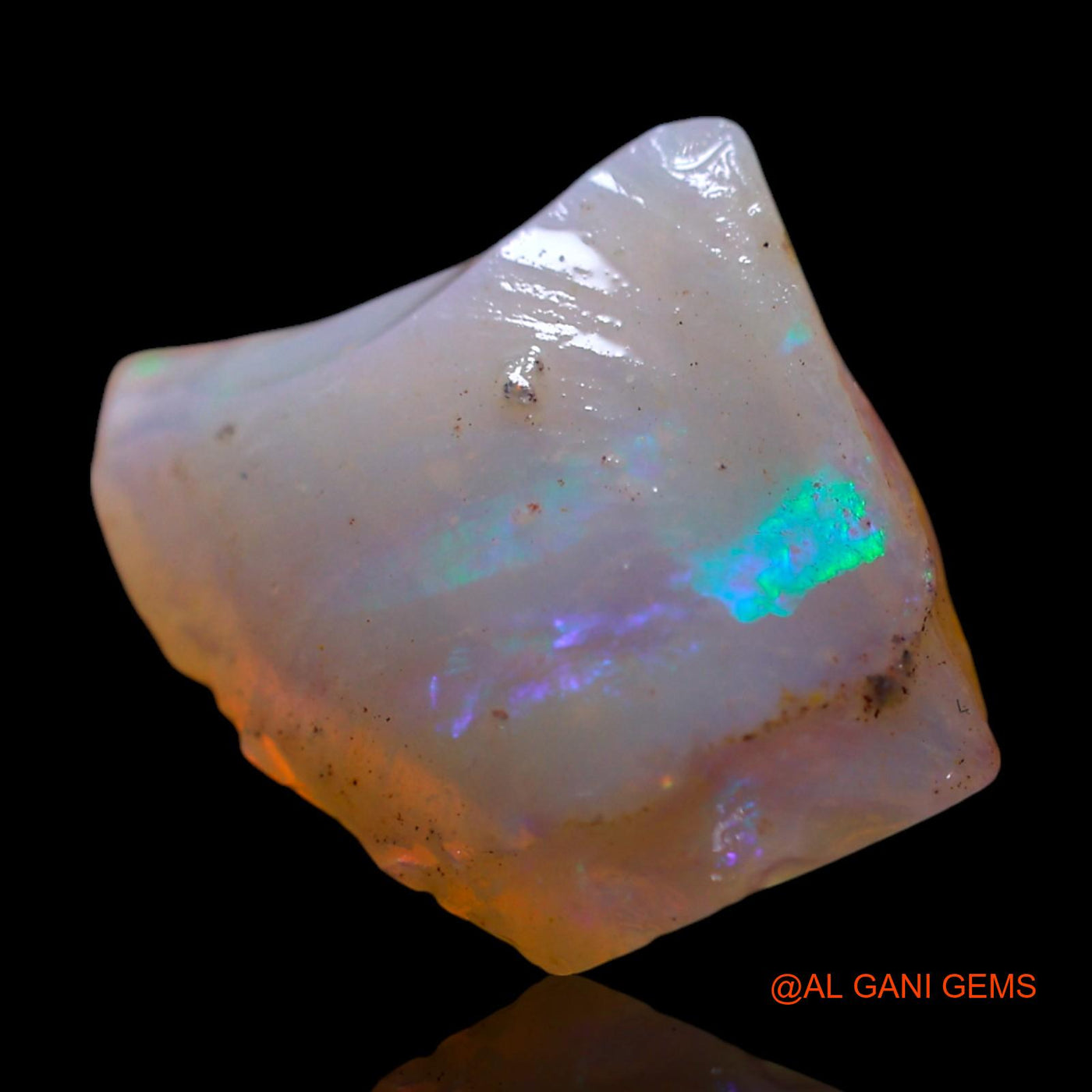 Natural Untreated Fire Opal Loose Gemstone Fancy Rough From Australia 3.00 Cts 13x11x4 mm RG-256