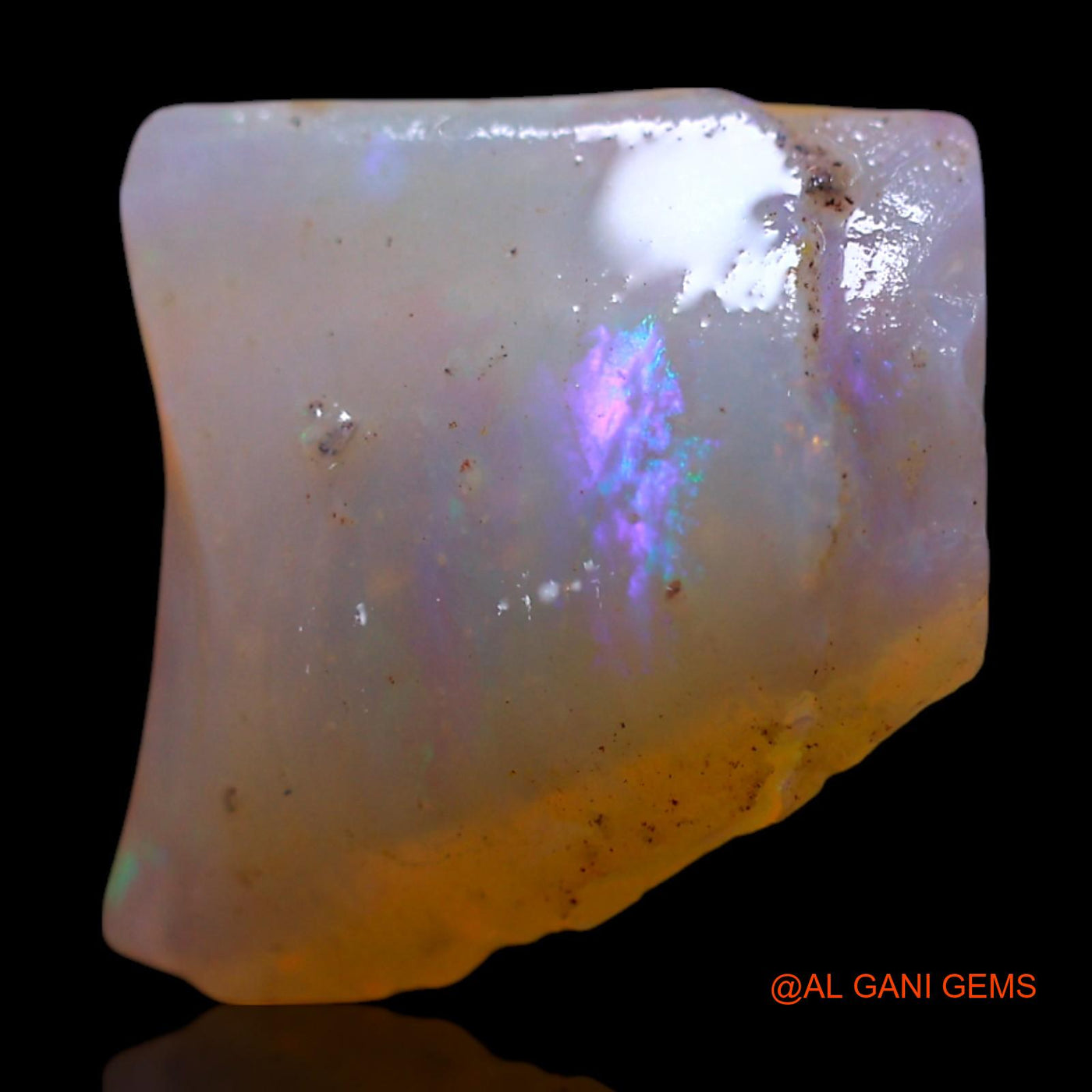 Natural Untreated Fire Opal Loose Gemstone Fancy Rough From Australia 3.00 Cts 13x11x4 mm RG-256