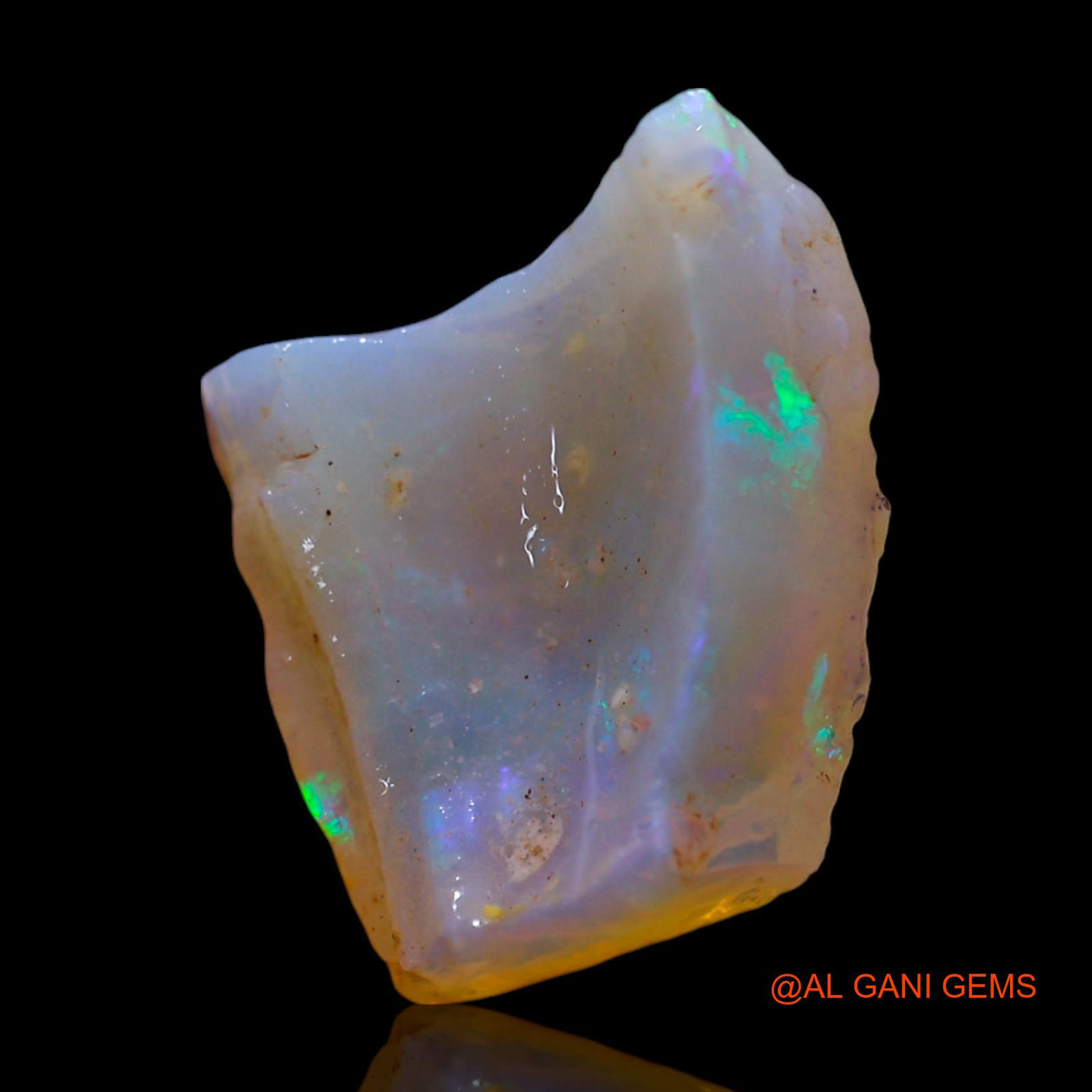Natural Untreated Fire Opal Loose Gemstone Fancy Rough From Australia 3.00 Cts 13x11x4 mm RG-256