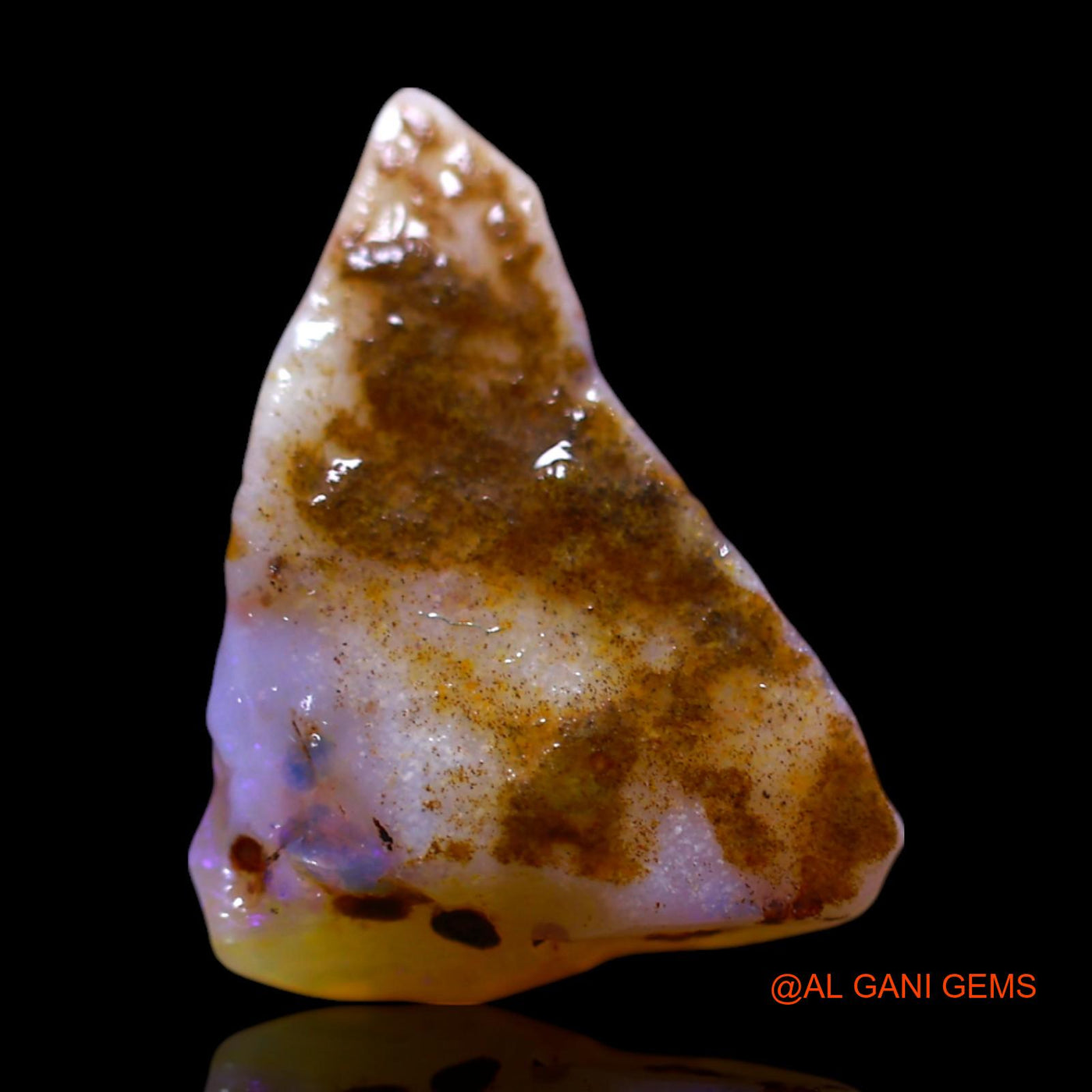 3.00 Cts Natural Australian Fire Opal Loose Gemstone Fancy Rough 14x11x4 mm RG-259